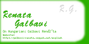 renata galbavi business card